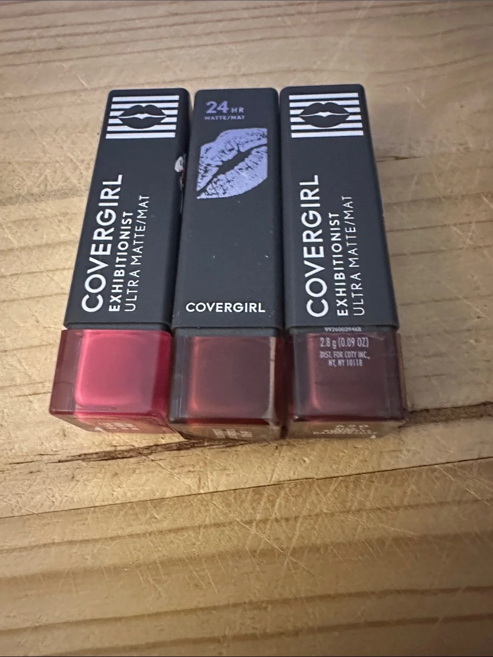 COVERGIRL Exhibitionist Ultra Matte Lipstick Trio - Red, Deep Red, Burgundy